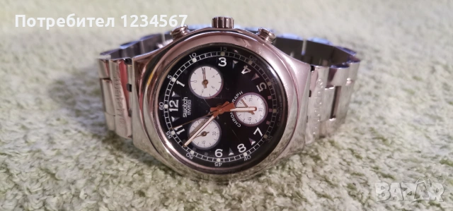 Рядък Swatch / Panda Reverse / Vintage 1995 Колекционерски, снимка 6 - Мъжки - 52098714