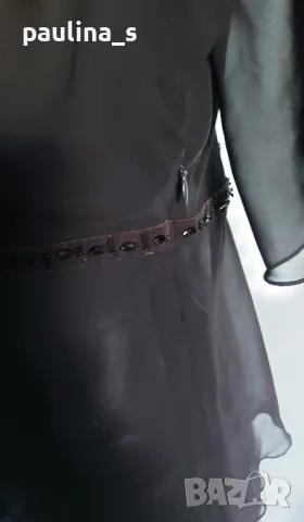 Три различни броя / Черна маркова блуза тип туника с къс ръкав , снимка 12 - Туники - 50397510