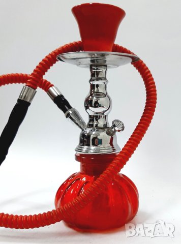Малко наргиле, червено с маркуч(8.1), снимка 3 - Наргилета - 43308025