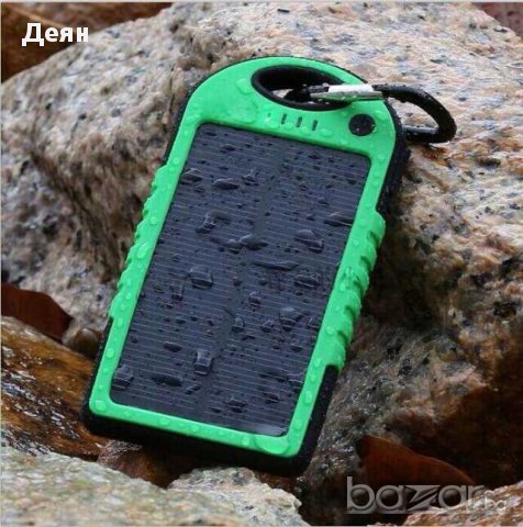 Външна батерия Amio Power Bank 20000 mAh Solar с 2 USB порта, светодиоден фенер,водоустойчива, снимка 2 - Други стоки за дома - 28462066