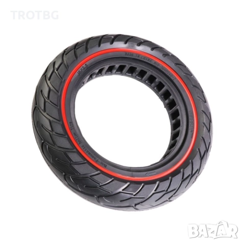 Плътна гума 60/70-6.5 (10X2.5) за Ninebot Max G30 с червен ринг