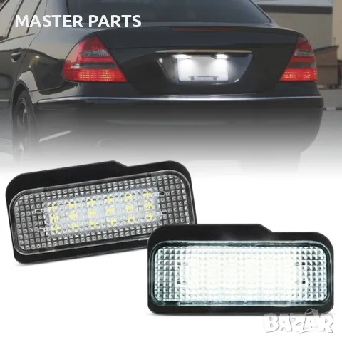 LED плафони заден регистрационен номер Mercedes W211 S211 S203 W219 R171 Tesla Model S 