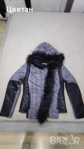 Зимно яке с качулка, снимка 2 - Якета - 53581871