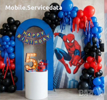 Детска фотозона за рожден ден – Бос бебе, Спайдърмен, Русалка