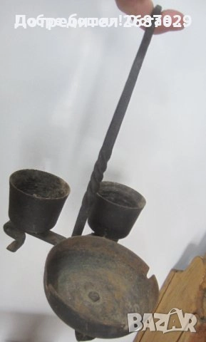 Свещници:  Железният светилник, троен свещник или пепелник, Африка, глава,  животно, снимка 8 - Други - 32364050