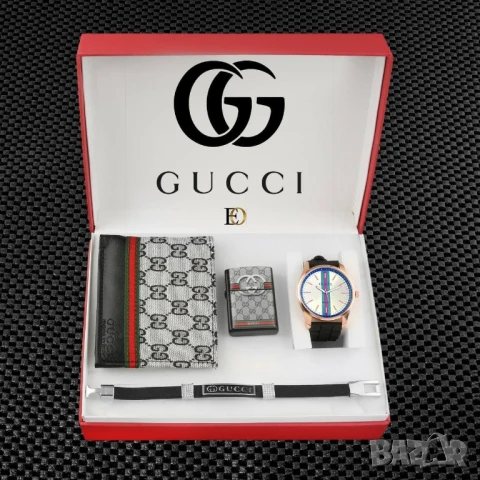 подаръчни комплекти gucci louis vuitton versace guess emporio armani , снимка 4 - Подаръци за мъже - 51396844