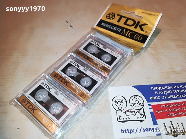 поръчани-tdk mc60 microcassette 3бр 2305211104, снимка 1 - Аудио касети - 32970317
