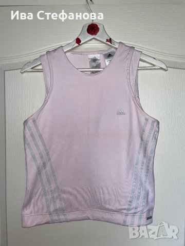 Страхотен бледо розов спортен потник Adidas , снимка 3 - Потници - 39975845