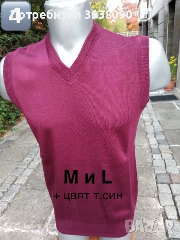 Мъжки пуловери елегантни вълна НОВИ - М, L, XL, снимка 4 - Пуловери - 50980321