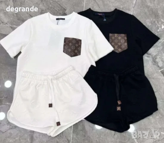 Бял спортен дамски сет Louis Vuitton , снимка 2 - Спортни екипи - 51304480