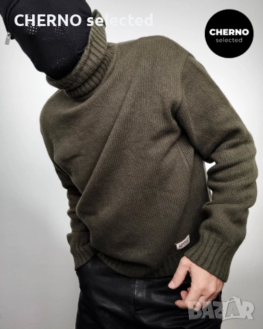 LEVI’S Red Tab мъжки вълнен пуловер с поло яка – размер XL – Отлично състояние, снимка 3 - Пуловери - 53405455