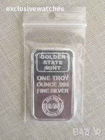 1 тройунция Golden State Mint 999 чисто сребро, снимка 5 - Нумизматика и бонистика - 47676629