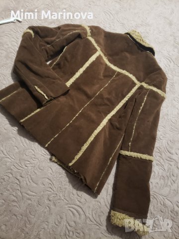 Единствена бройка ! Палто набук + вълна, снимка 2 - Палта, манта - 38562308