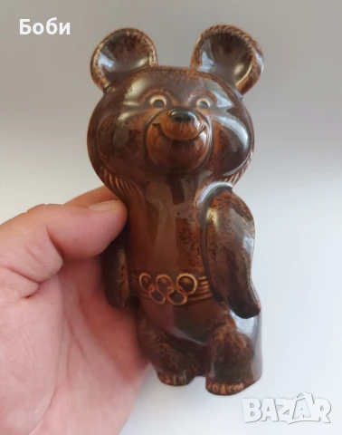 Порцеланова Фигура Миша 15см Олимпиада Москва 1980, снимка 8 - Колекции - 50914008