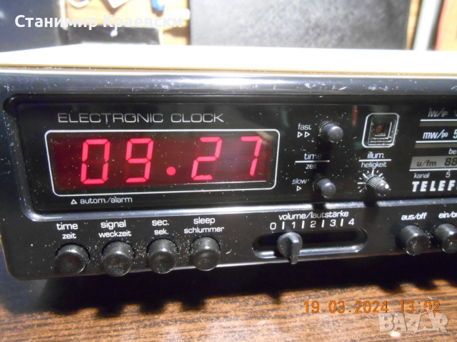 Telefunken digitale 200 Radio clock alarm - vintage 78, снимка 3 - Други - 44845227
