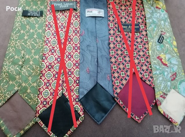 Италиански копринени вратовръзки с орнаменти , снимка 3 - Други - 40141142