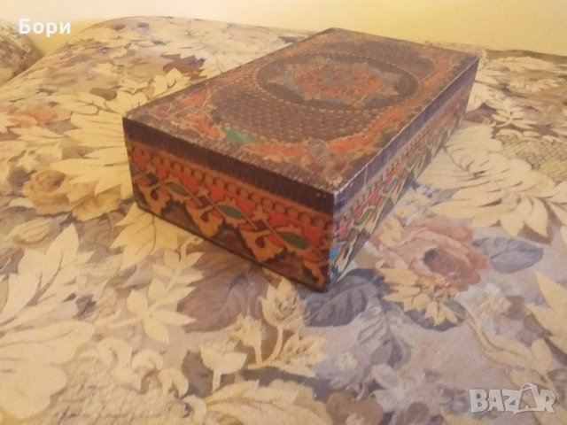 Стара дървена кутия 22см/12см/5см, снимка 3 - Декорация за дома - 28059377