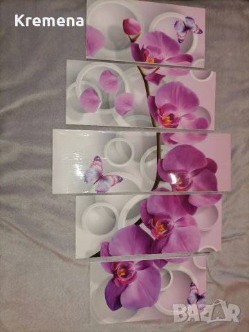 Картина пано от 5 части-орхидея, снимка 4 - Пана - 40727711