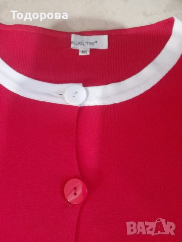 Червено и бяло №М-Л, снимка 2 - Жилетки - 36824958