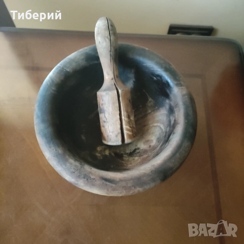 Дървена купа/хаванче