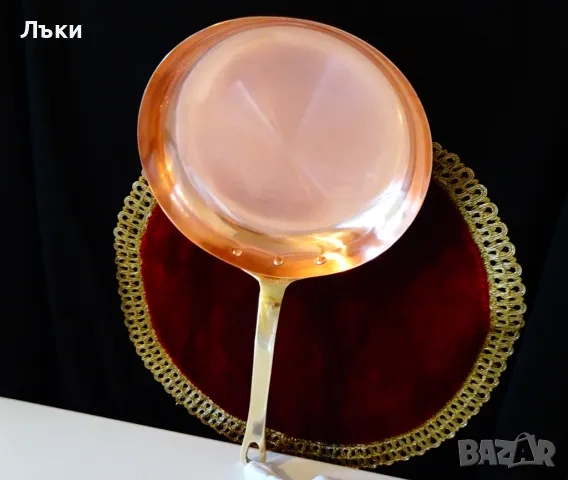 Меден тиган,чиста червена мед 750 гр. , снимка 7 - Антикварни и старинни предмети - 50380253