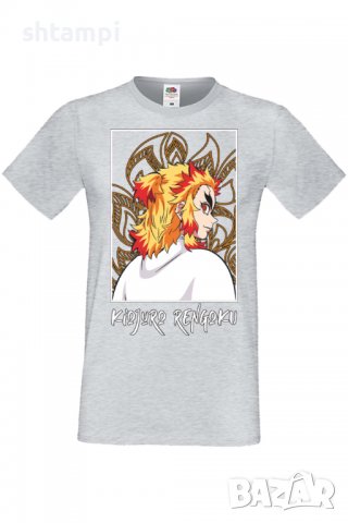 Мъжка тениска Demon Slayer Kyojuro Rengoku 03,Анимация,игра,Празник,Повод,, снимка 5 - Тениски - 38075606