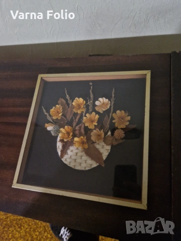 Ретро картина със сухи цветя