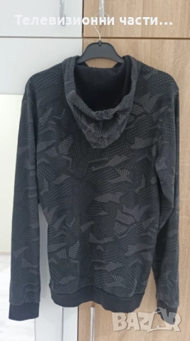 Оригинален мъжки суитшърт Adidas Men's Essentials Allover Print Hoodie GD5489 отличен, снимка 2 - Суичъри - 53304257