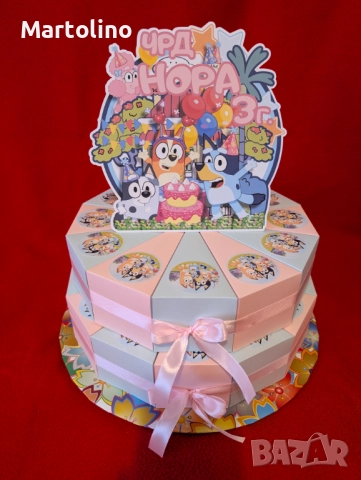 Картонена торта Стич, снимка 17 - Други - 52927430