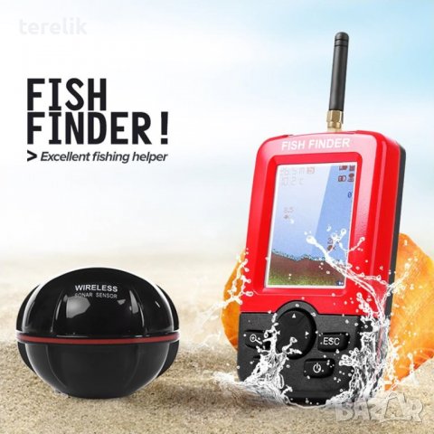 █▬█ █ ▀█▀ Fish Finder XJ-01 безжичен ехолот, Сонар за откриване на рибни пасажи!, снимка 13 - Макари - 37399189