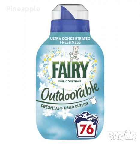 Fairy Outdoorable омекотител Внос Англия 55,76 , снимка 2 - Хигиенни препарати - 40104598