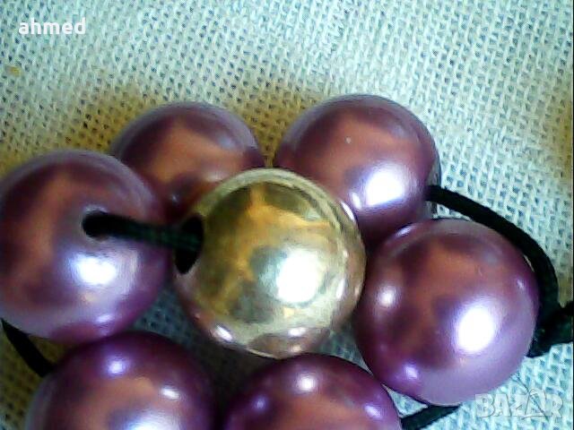 много красива гривна тип шамбала от  перли, снимка 3 - Гривни - 40880728