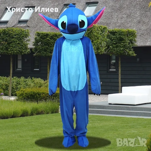 Костюм Стич за детско парти рожден ден изненада Маскот , снимка 3 - Други - 53030687