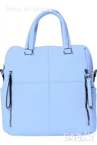 Дамска раница от еко материал с отделящи се презрамки
, снимка 3 - Чанти - 49290711