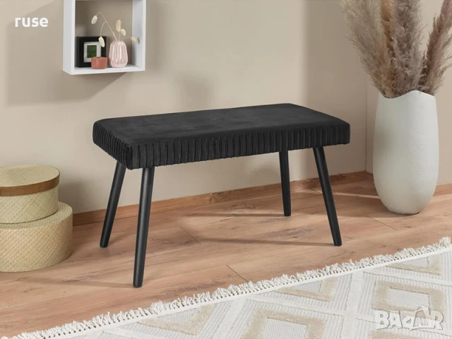 НОВИ! Тапицирана пейка до 110кг спалня, хол, антре, Голяма кадифена, снимка 8 - Други - 50734596