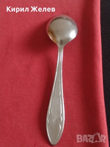 Стара лъжица от соца маркирана неръждавейка перфектно състояние за КОЛЕКЦИЯ ДЕКОРАЦИЯ 33360, снимка 4 - Други ценни предмети - 43816623