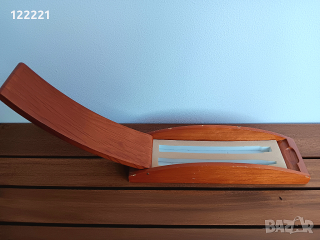 Ретро дървена кутия за моливи/писалки, снимка 3 - Колекции - 44911902