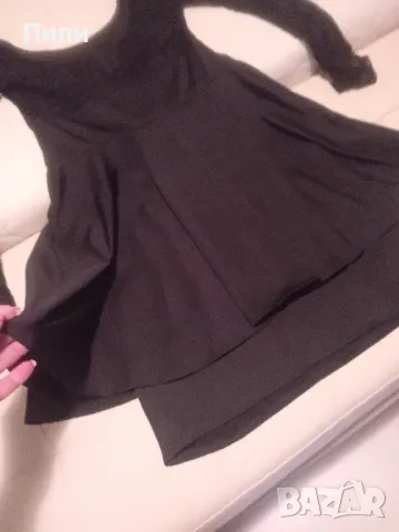 Малка черна  рокля с дантела , снимка 3 - Рокли - 47549906