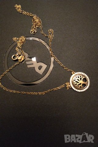 Намален Сребърен позлатен синджир с висулка , снимка 3 - Колиета, медальони, синджири - 33262332