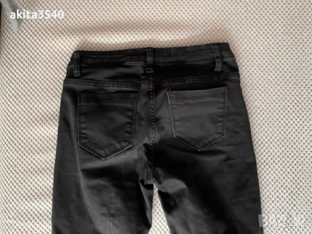 Черни дънки със скъсани колене, снимка 10 - Дънки - 38655659