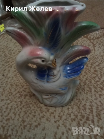 Ваза с риба порцелан 51707, снимка 3 - Вази - 52044398