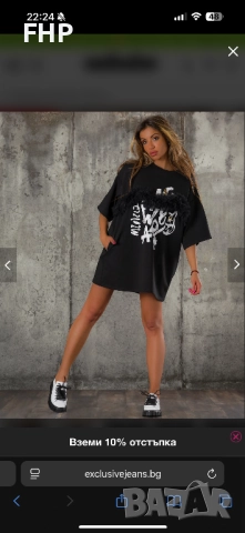 Тениска - рокля Exclusive Jeans, снимка 9 - Рокли - 51790247