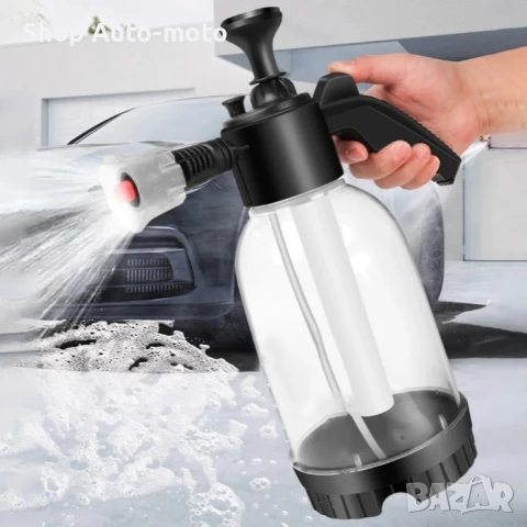 Ръчна помпа пръскачка Automat, За пяна, Спрей бутилка за автомивка, 2L, снимка 5 - Аксесоари и консумативи - 51410708