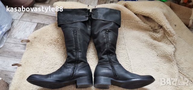 Високи Ботуши Естествена кожа 39н., снимка 6 - Дамски ботуши - 43316448