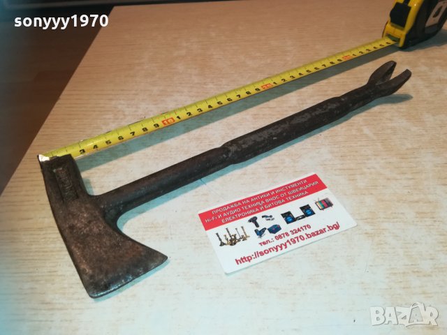 антика-руска брадва/чук/кози крак 2803211956, снимка 8 - Колекции - 32337059