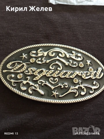 ФЕШЪН КАТАРАМА за КОЛАН с КРИСТАЛИ Dsquared 12445, снимка 4 - Колани - 51179693