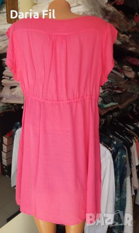 Цикламена рокля с висока талия, подходяща и за бременни  - размер Л/ХЛ, снимка 5 - Рокли - 37497768