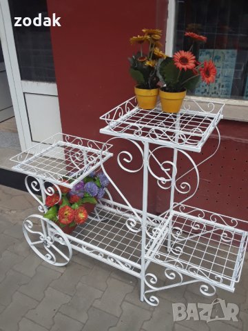 unique-Количка Професионална, цветарска  с 4 нива, снимка 5 - Градински мебели, декорация  - 33566943