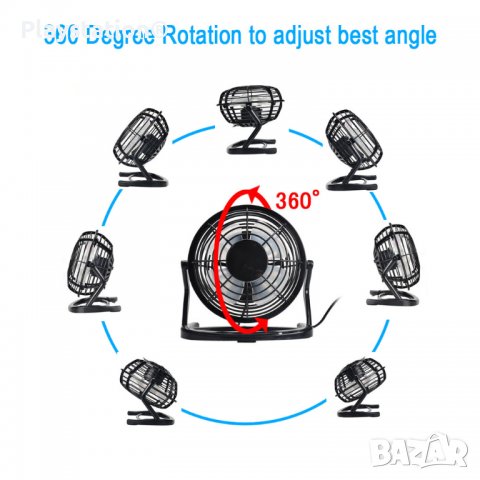 Настолен USB вентилатор, снимка 3 - Друга електроника - 40144362