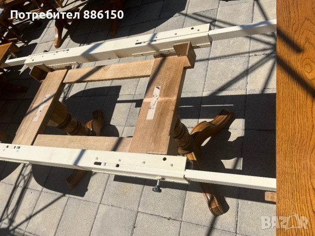 Трапезна маса със шест стола, снимка 3 - Маси - 52018076